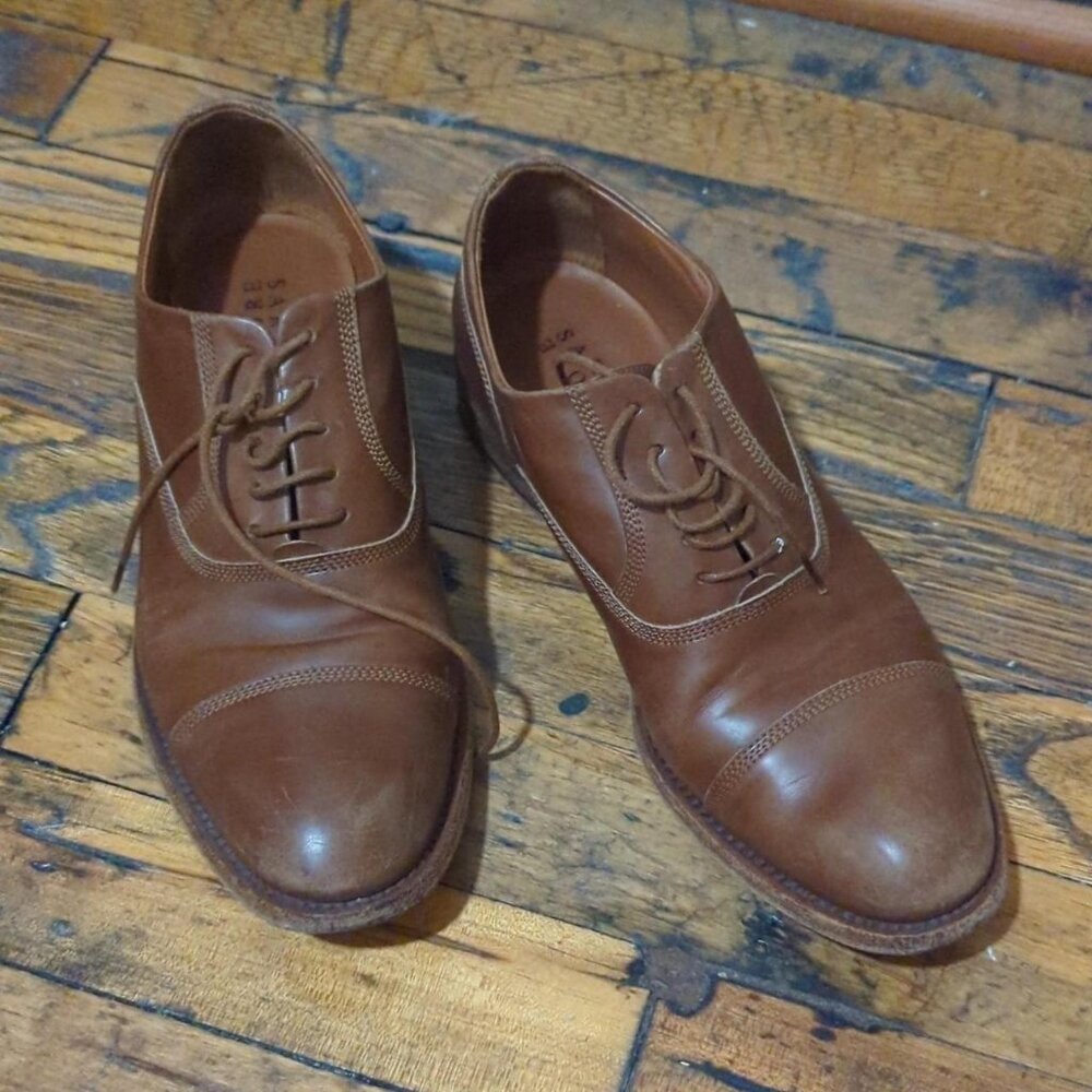 Authentic Sartore Luxury Leather Oxford Shoes